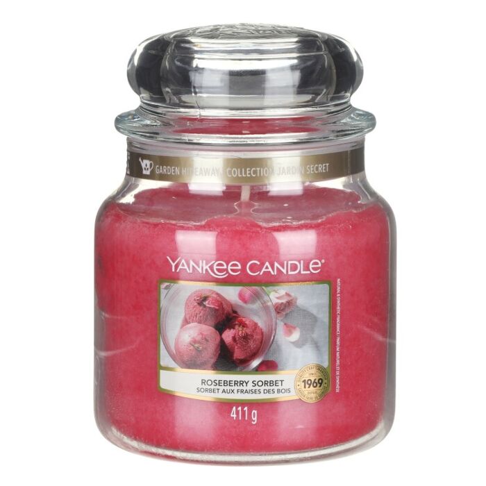 Yankee Candle Roseberry Sorbet - Medium Jar-1
